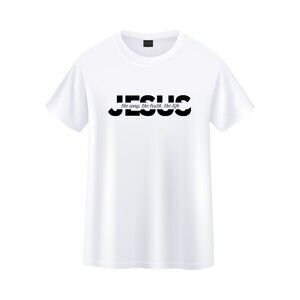 Jesus Woman White T Shirt Short Sleeve